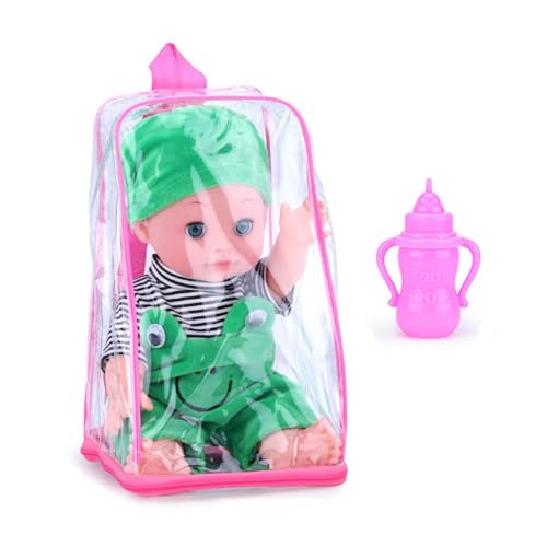antianzhizhuang Puppen 13-Zoll Weiche Ganzkörperrealistische Neugeborene Babyflasche Kleidung von antianzhizhuang