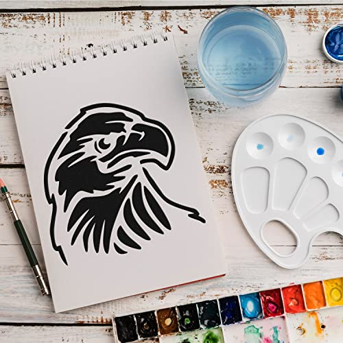 Schablone Adler Vogel v22 Design Stencil DIY Airbrush Muster Wandgestaltung Sprühschablone 15 x 15 cm von anygoods