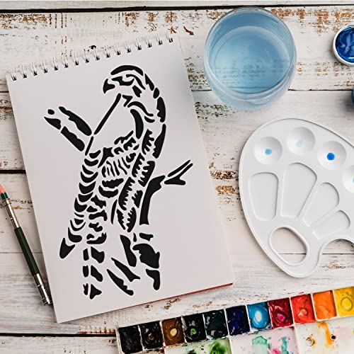 Schablone Adler Vogel v24 Design Stencil DIY Airbrush Muster Wandgestaltung Sprühschablone 21 x 29 cm von anygoods