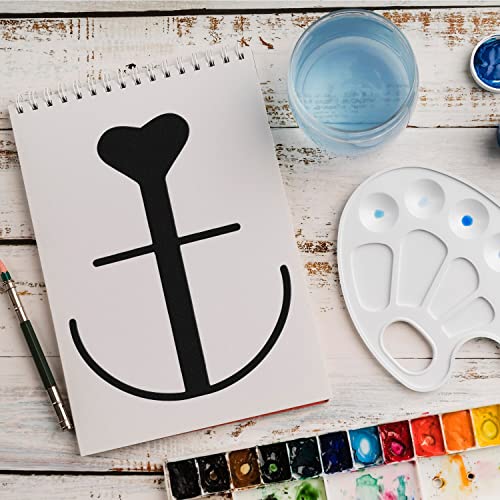 Schablone Anker Meer v1 Design Stencil DIY Airbrush Muster Wandgestaltung Sprühschablone 21 x 29 cm von anygoods