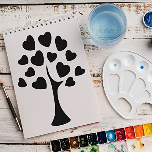 Schablone Baum Herz v1 Design Stencil DIY Airbrush Muster Wandgestaltung Sprühschablone 33 x 46 cm von anygoods