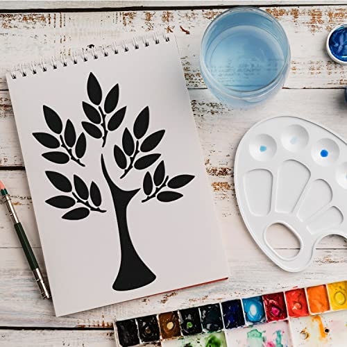 Schablone Baum Wald v1 Design Stencil DIY Airbrush Muster Wandgestaltung Sprühschablone 21 x 29 cm von anygoods