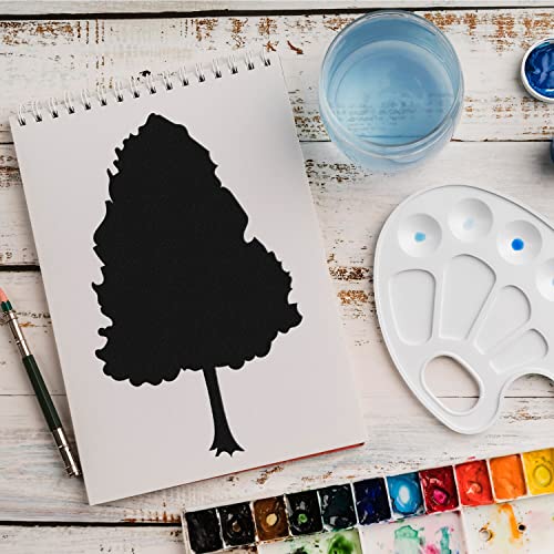 Schablone Baum Wald v5 Design Stencil DIY Airbrush Muster Wandgestaltung Sprühschablone 15 x 21 cm von anygoods