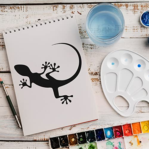 Schablone Eidechse Reptil v6 Design Stencil DIY Airbrush Muster Wandgestaltung Sprühschablone 21 x 21 cm von anygoods