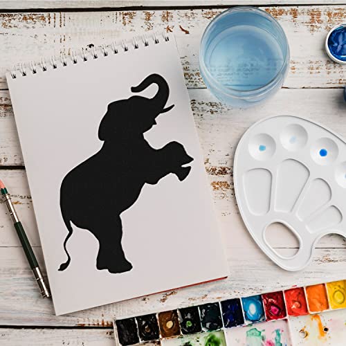 Schablone Elefant Safari v6 Design Stencil DIY Airbrush Muster Wandgestaltung Sprühschablone 15 x 21 cm von anygoods