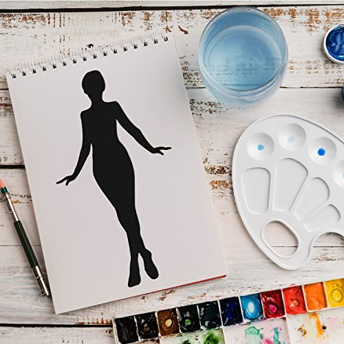 Schablone Frau Silhouette v39 Design Stencil DIY Airbrush Muster Wandgestaltung Sprühschablone 15 x 21 cm von anygoods