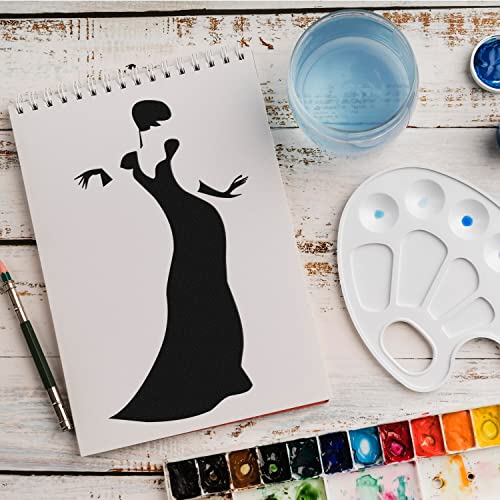 Schablone Frau Silhouette v65 Design Stencil DIY Airbrush Muster Wandgestaltung Sprühschablone 33 x 46 cm von anygoods