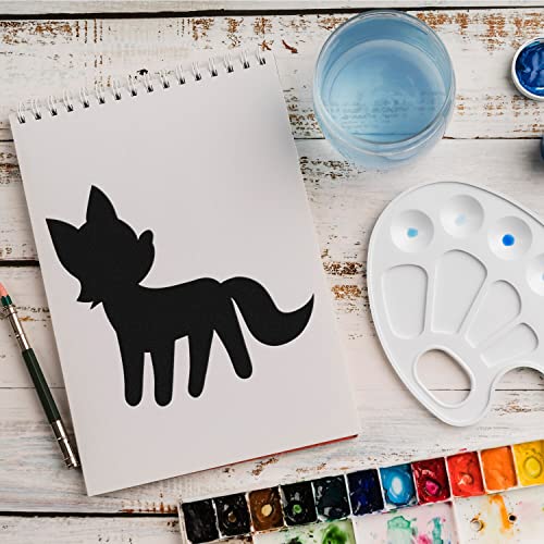 Schablone Fuchs Wald v2 Design Stencil DIY Airbrush Muster Wandgestaltung Sprühschablone 15 x 15 cm von anygoods