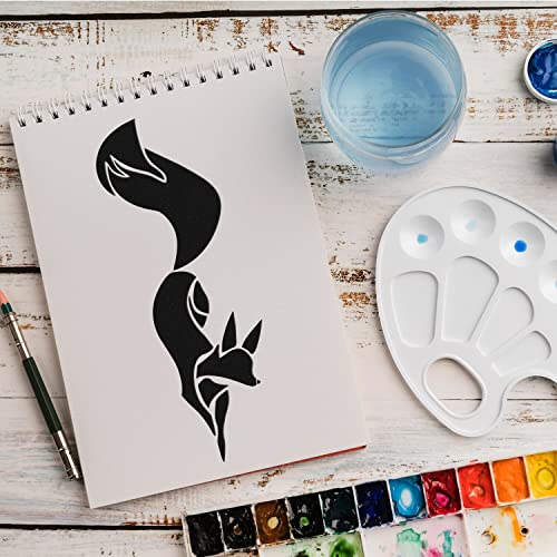 Schablone Fuchs Wald v3 Design Stencil DIY Airbrush Muster Wandgestaltung Sprühschablone 15 x 21 cm von anygoods