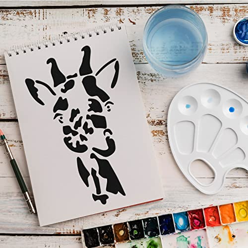 Schablone Giraffe Safari v1 Design Stencil DIY Airbrush Muster Wandgestaltung Sprühschablone 15 x 21 cm von anygoods