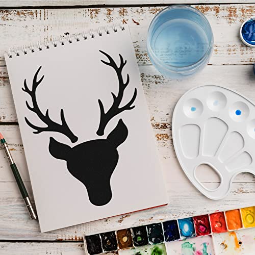 Schablone Hirsch Wald v3 Design Stencil DIY Airbrush Muster Wandgestaltung Sprühschablone 15 x 21 cm von anygoods