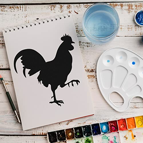 Schablone Huhn Vogel v5 Design Stencil DIY Airbrush Muster Wandgestaltung Sprühschablone 15 x 15 cm von anygoods