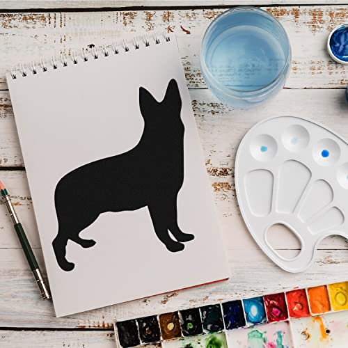 Schablone Hunde Tiere v33 Design Stencil DIY Airbrush Muster Wandgestaltung Sprühschablone 21 x 21 cm von anygoods