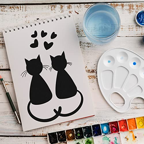 Schablone Katzen Tiere v10 Design Stencil DIY Airbrush Muster Wandgestaltung Sprühschablone 33 x 46 cm von anygoods