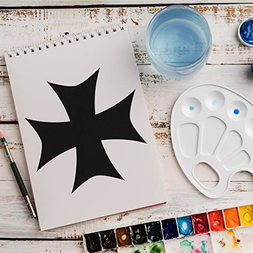 Schablone Kreuz Symbol v4 Design Stencil DIY Airbrush Muster Wandgestaltung Sprühschablone 21 x 21 cm von anygoods