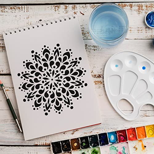 Schablone Mandala Muster v5 Design Stencil DIY Airbrush Muster Wandgestaltung Sprühschablone 15 x 15 cm von anygoods