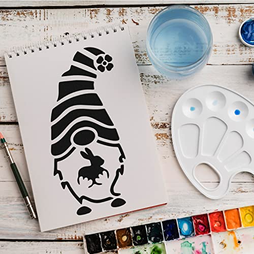 Schablone Ostern Wichtel v2 Design Stencil DIY Airbrush Muster Wandgestaltung Sprühschablone 21 x 29 cm von anygoods