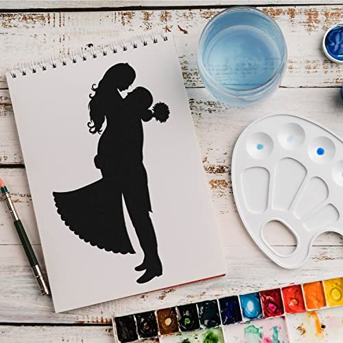 Schablone Paerchen Mensch v10 Design Stencil DIY Airbrush Muster Wandgestaltung Sprühschablone 15 x 21 cm von anygoods