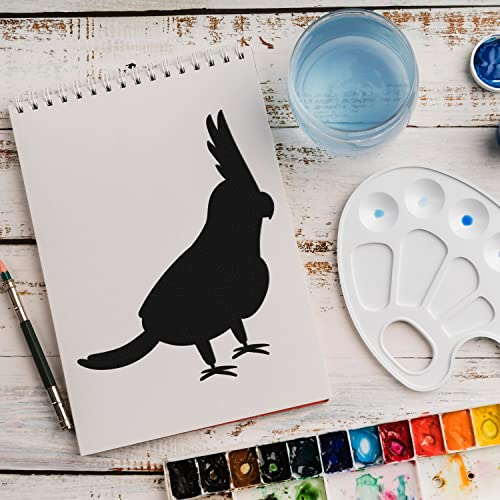 Schablone Papageien Vogel v1 Design Stencil DIY Airbrush Muster Wandgestaltung Sprühschablone 15 x 21 cm von anygoods