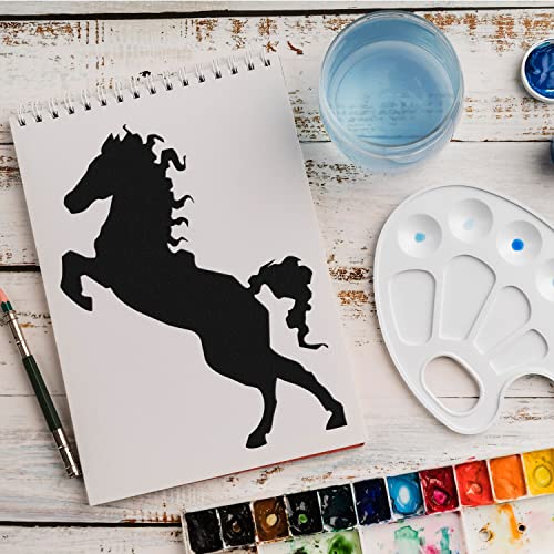 Schablone Pferd Tier v1 Design Stencil DIY Airbrush Muster Wandgestaltung Sprühschablone 15 x 21 cm von anygoods