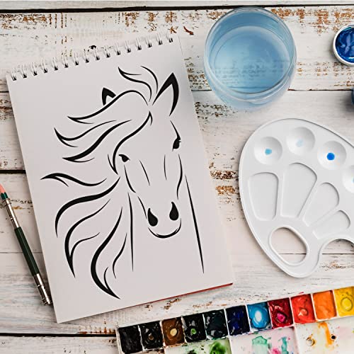 Schablone Pferd Tier v7 Design Stencil DIY Airbrush Muster Wandgestaltung Sprühschablone 15 x 21 cm von anygoods