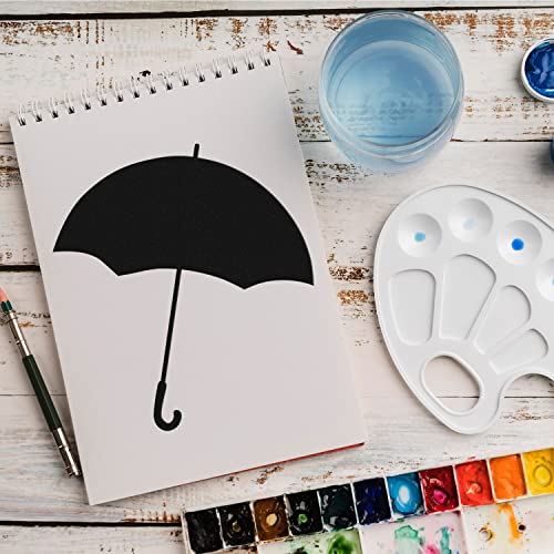 Schablone Regenschirm Wetter v1 Design Stencil DIY Airbrush Muster Wandgestaltung Sprühschablone 15 x 15 cm von anygoods