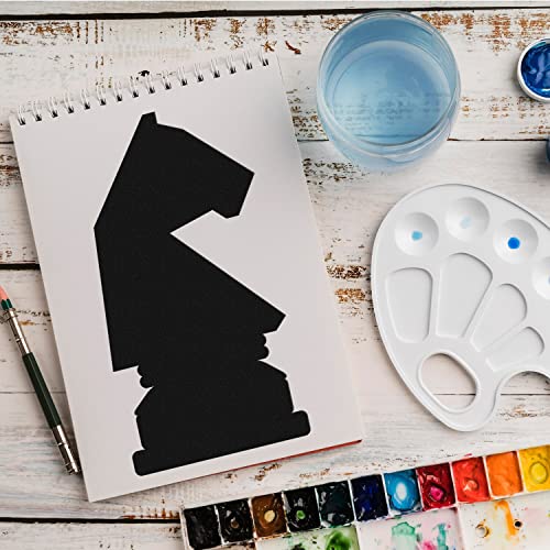 Schablone Schachfigur Spiel v13 Design Stencil DIY Airbrush Muster Wandgestaltung Sprühschablone 21 x 29 cm von anygoods