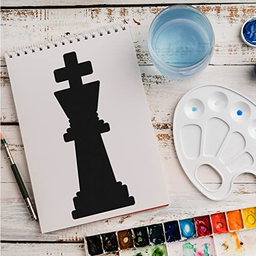 Schablone Schachfigur Spiel v16 Design Stencil DIY Airbrush Muster Wandgestaltung Sprühschablone 15 x 21 cm von anygoods