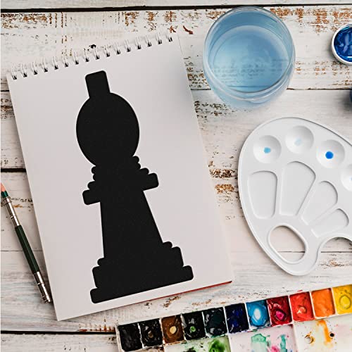 Schablone Schachfigur Spiel v17 Design Stencil DIY Airbrush Muster Wandgestaltung Sprühschablone 15 x 21 cm von anygoods