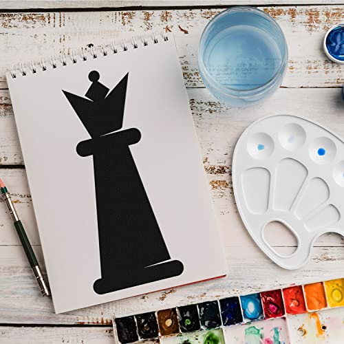 Schablone Schachfigur Spiel v19 Design Stencil DIY Airbrush Muster Wandgestaltung Sprühschablone 15 x 21 cm von anygoods