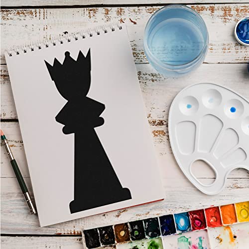 Schablone Schachfigur Spiel v2 Design Stencil DIY Airbrush Muster Wandgestaltung Sprühschablone 15 x 21 cm von anygoods