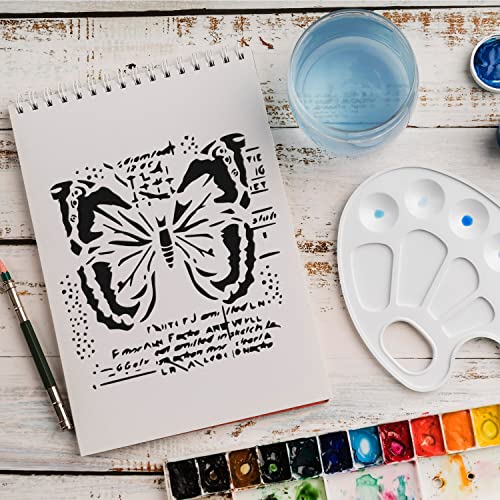 Schablone Schmetterling Symbol v1 Design Stencil DIY Airbrush Muster Wandgestaltung Sprühschablone 21 x 21 cm von anygoods