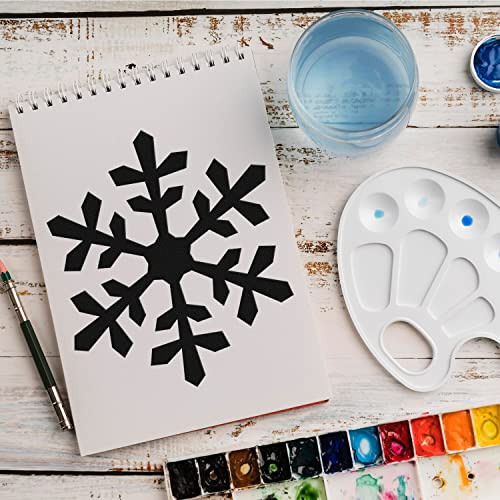 Schablone Schneeflocke Winter v6 Design Stencil DIY Airbrush Muster Wandgestaltung Sprühschablone 50 x 70 cm von anygoods