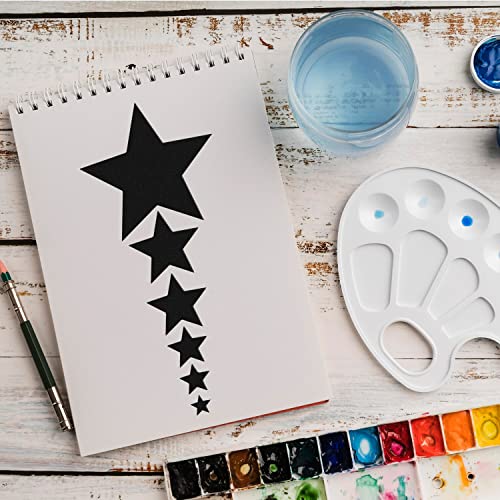 Schablone Sterne Muster v7 Design Stencil DIY Airbrush Muster Wandgestaltung Sprühschablone 21 x 29 cm von anygoods