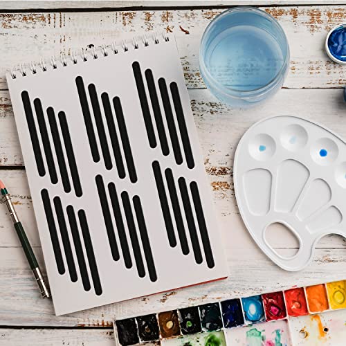 Schablone Strich Muster v8 Design Stencil DIY Airbrush Muster Wandgestaltung Sprühschablone 33 x 46 cm von anygoods