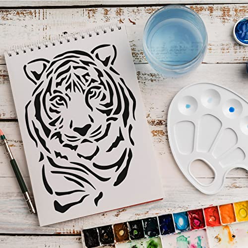 Schablone Tiger Safari v1 Design Stencil DIY Airbrush Muster Wandgestaltung Sprühschablone 15 x 21 cm von anygoods