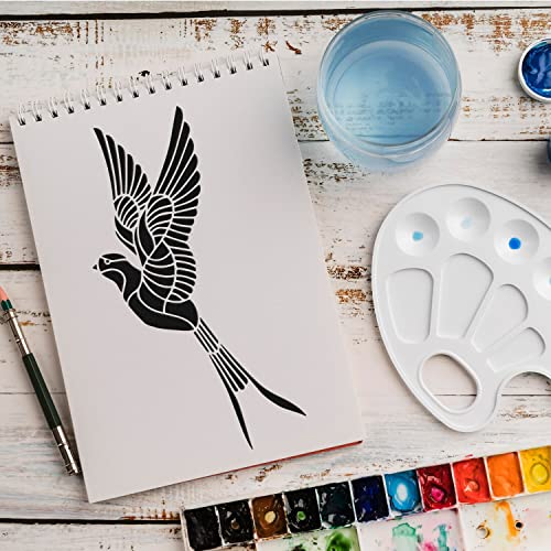 Schablone Vogel Tier v5 Design Stencil DIY Airbrush Muster Wandgestaltung Sprühschablone 15 x 21 cm von anygoods