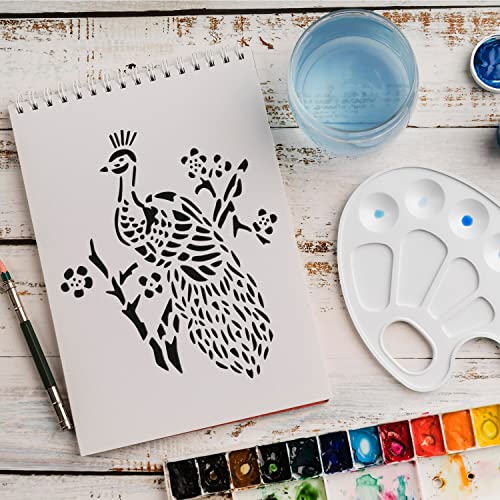 Schablone Vogel Tier v6 Design Stencil DIY Airbrush Muster Wandgestaltung Sprühschablone 21 x 29 cm von anygoods