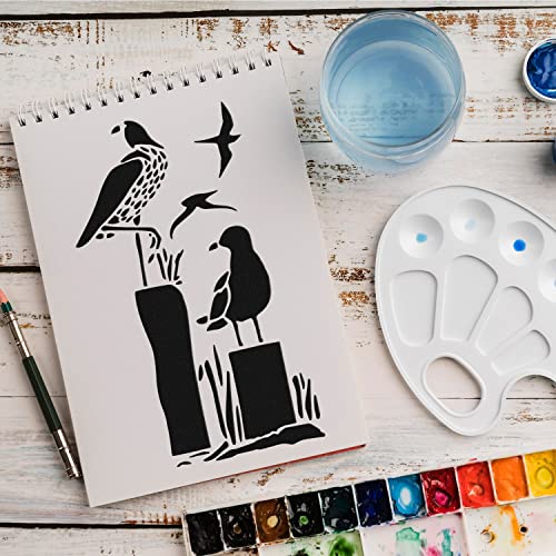 Schablone Vogel Tier v7 Design Stencil DIY Airbrush Muster Wandgestaltung Sprühschablone 15 x 21 cm von anygoods