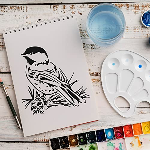 Schablone Vogel Tier v8 Design Stencil DIY Airbrush Muster Wandgestaltung Sprühschablone 21 x 21 cm von anygoods