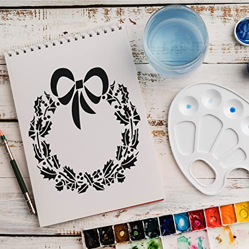 Schablone Weihnachten Deko v3 Design Stencil DIY Airbrush Muster Wandgestaltung Sprühschablone 15 x 21 cm von anygoods