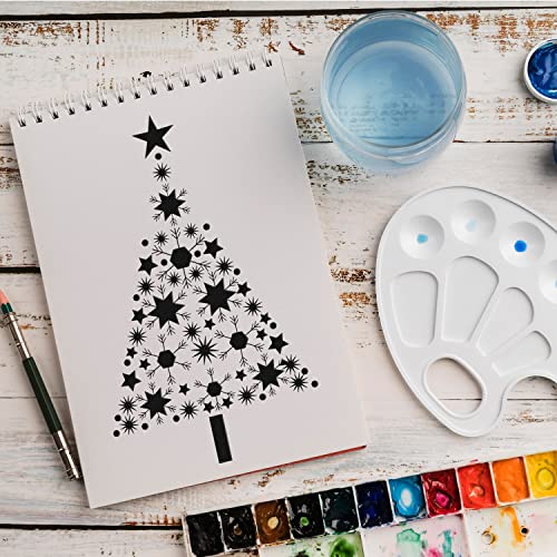 Schablone Weihnachten Tannenbaum v2 Design Stencil DIY Airbrush Muster Wandgestaltung Sprühschablone 21 x 29 cm von anygoods