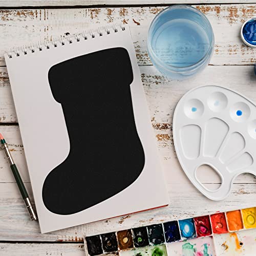 Schablone Winter Socken v2 Design Stencil DIY Airbrush Muster Wandgestaltung Sprühschablone 15 x 21 cm von anygoods