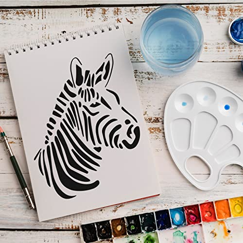 Schablone Zebra Safari v1 Design Stencil DIY Airbrush Muster Wandgestaltung Sprühschablone 21 x 29 cm von anygoods