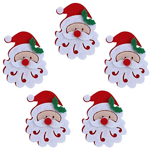 20 Teile/beutel Ornament Tuch Patch DIY S Claus Elch Schneeflocke Muster Weihnachten ZubehörS Claus Kopf Weihnachten ApplikationWeihnachten Tuch PatchWeihnachten Tuch von aqxreight