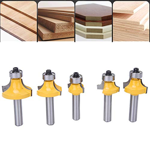 5 Teile und Satz 8mm Schaft Runde Mechanische Übertragung Über Router Bits Holzbearbeitung Runde Ecke Fräser Werkzeug von aqxreight