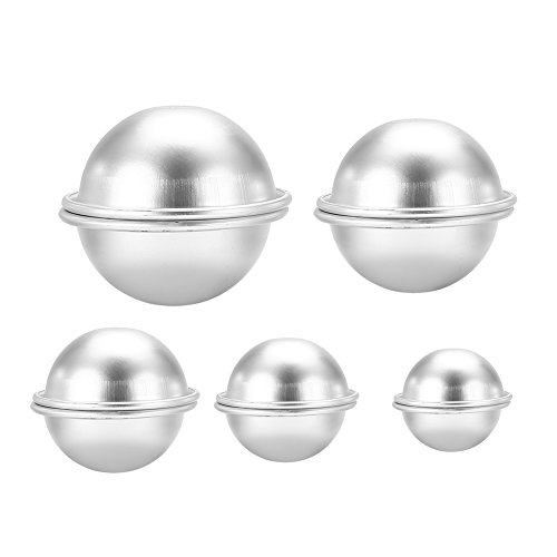 Handgefertigtes Badebomben-Formen-Set aus Aluminiumlegierung – 9 Exklusive Formen für Kohlensäurehaltiges Basteln und DIY-Kuchenherstellungswerkzeuge – Hygienisches (Set 5) von aqxreight