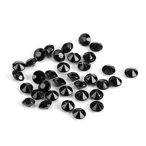 Party-Deko-Perlen, 1000 Stück, Beutel, 4 Mm, Klare Acrylperlen, Vasenfüller, Hochzeit, Party, Dekoration, DIY, Ornament-Zubehör (BLACK) von aqxreight