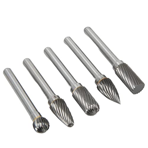 Wolfram -Carbid -Drehbur -Set, Gesamtlänge 5263 Mm, Zum Polieren, Mahlen, Gravieren, Bohrungen, Metallschnitzbits, 6x10 Mm (ACDFG) von aqxreight