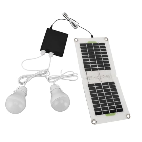 aqxreight 30 W Solarlampe, Wiederaufladbar, USB-Aufladung, Energiespeicher-LED mit Tragbarem Design für Camping, Wandern von aqxreight